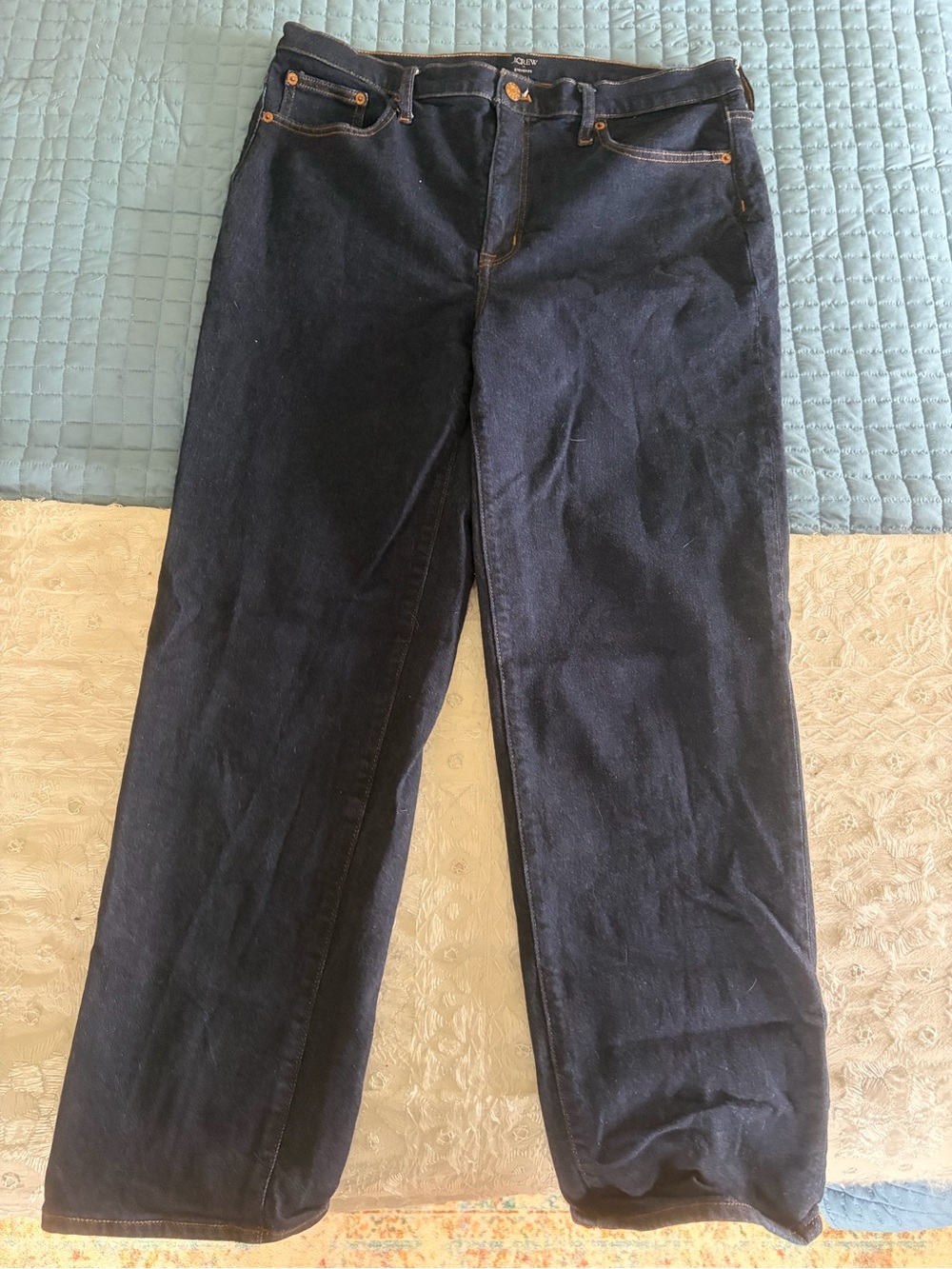 J. Crew Straight-Leg Jeans in Dark Indigo